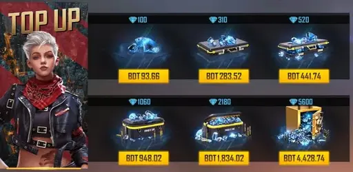 free fire diamond top up bkash