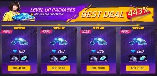 free fire level up pass top up bd bkash